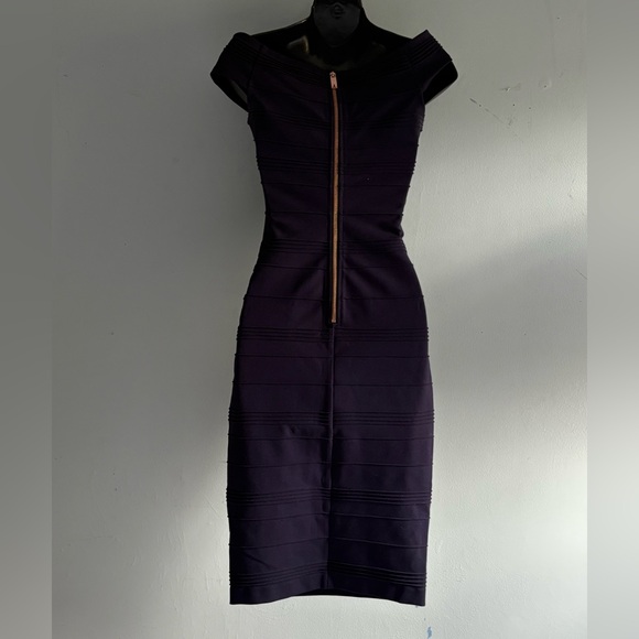 Ted Baker Strapless Purple Dress - Picture 3 of 11